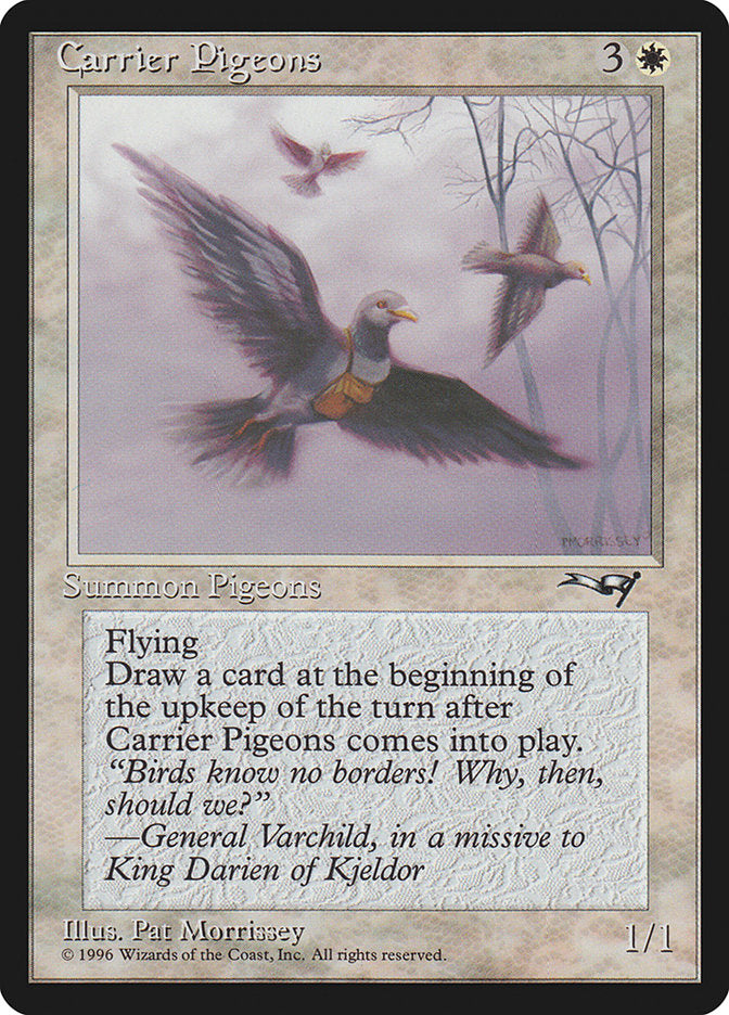 Carrier Pigeons (Flying Art) [Alliances] | Amazing Games TCG