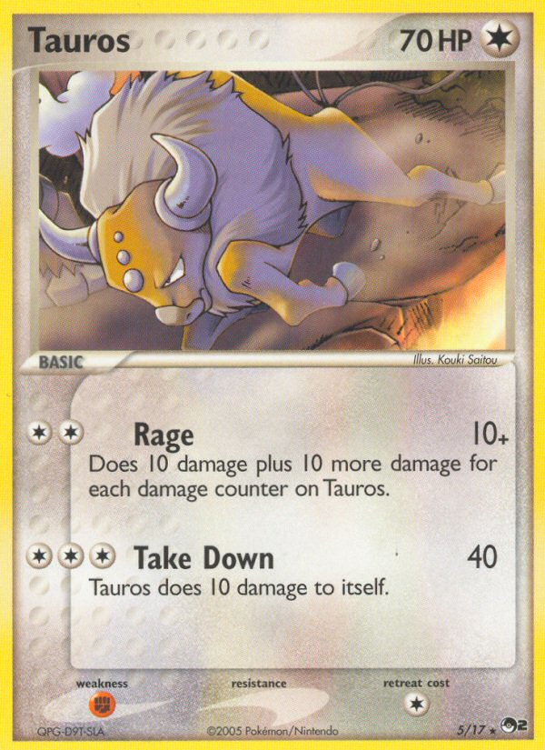 Tauros (5/17) [POP Series 2] | Amazing Games TCG