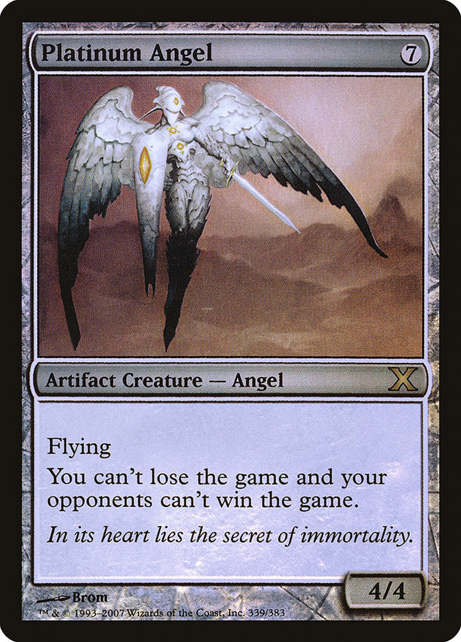 Platinum Angel (Premium Foil) [Tenth Edition] | Amazing Games TCG