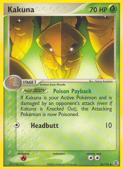 Kakuna (36/112) [EX: FireRed & LeafGreen] | Amazing Games TCG