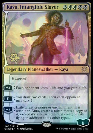 Kaya, Intangible Slayer [Phyrexia: All Will Be One Prerelease Promos] | Amazing Games TCG