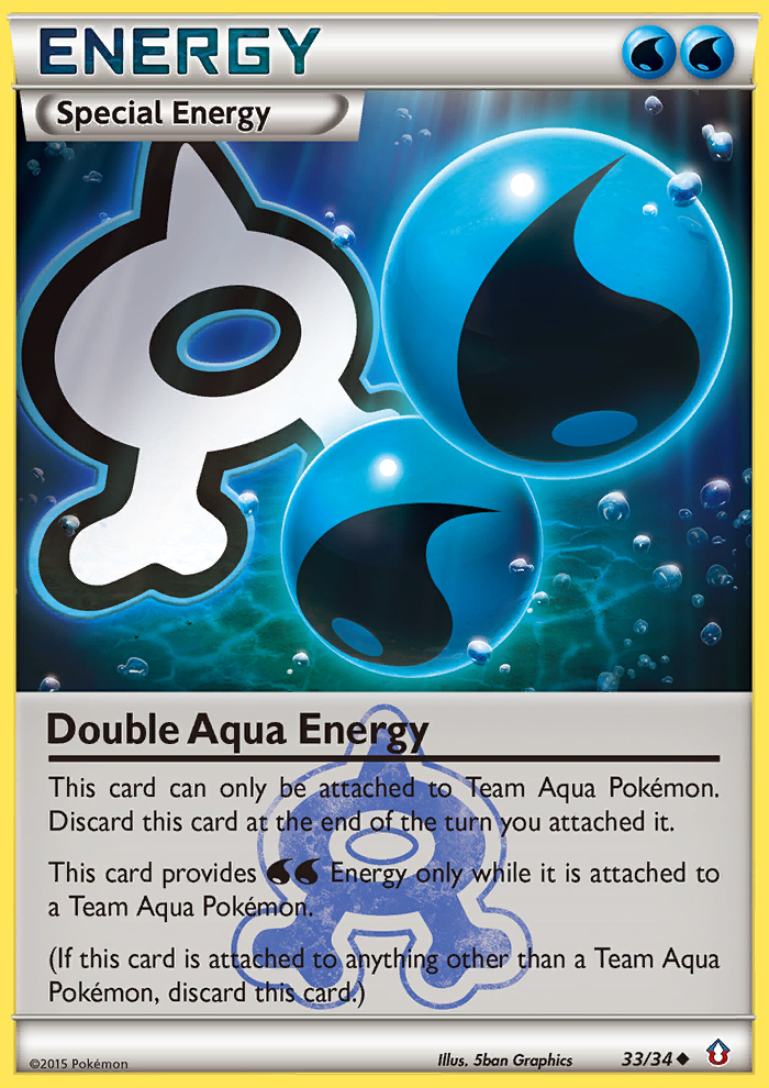 Double Aqua Energy (33/34) [XY: Double Crisis] | Amazing Games TCG