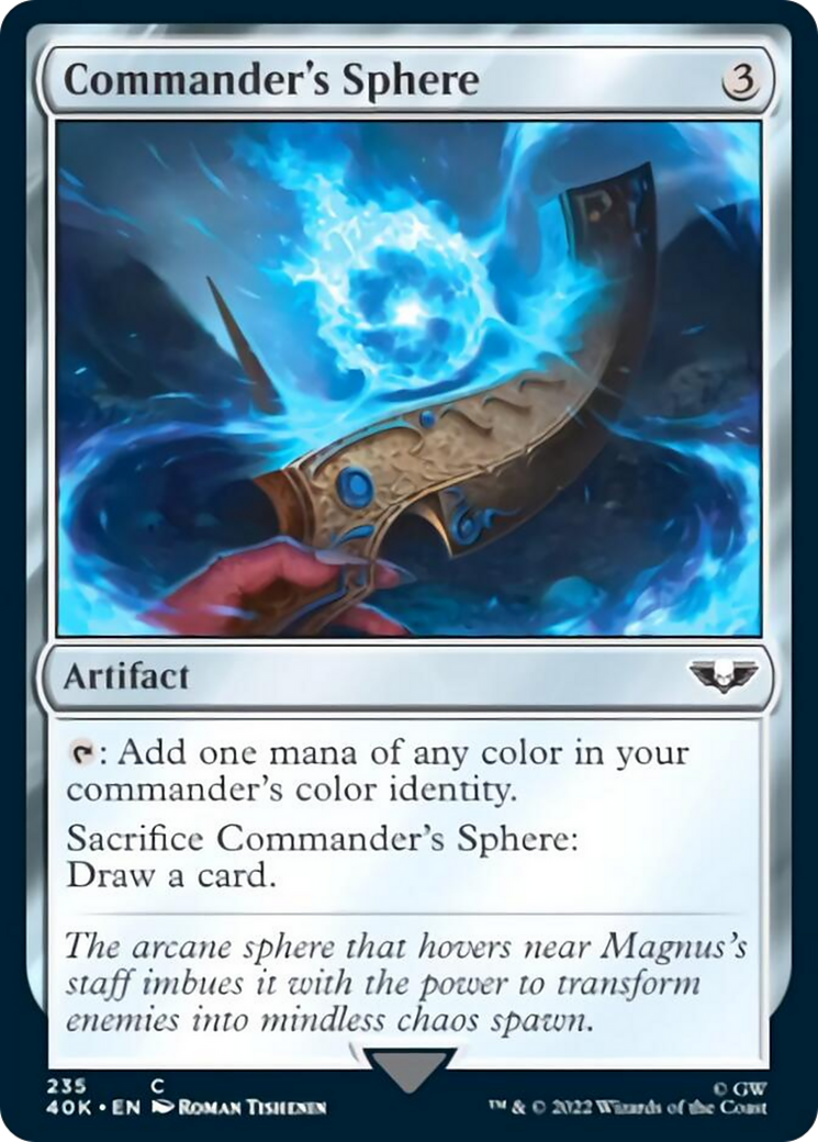 Commander's Sphere (235) (Surge Foil) [Universes Beyond: Warhammer 40,000] | Amazing Games TCG