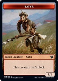 Satyr // Nightmare Double-sided Token [Theros Beyond Death Tokens] | Amazing Games TCG