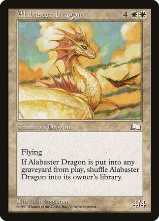 Alabaster Dragon [Weatherlight] | Amazing Games TCG