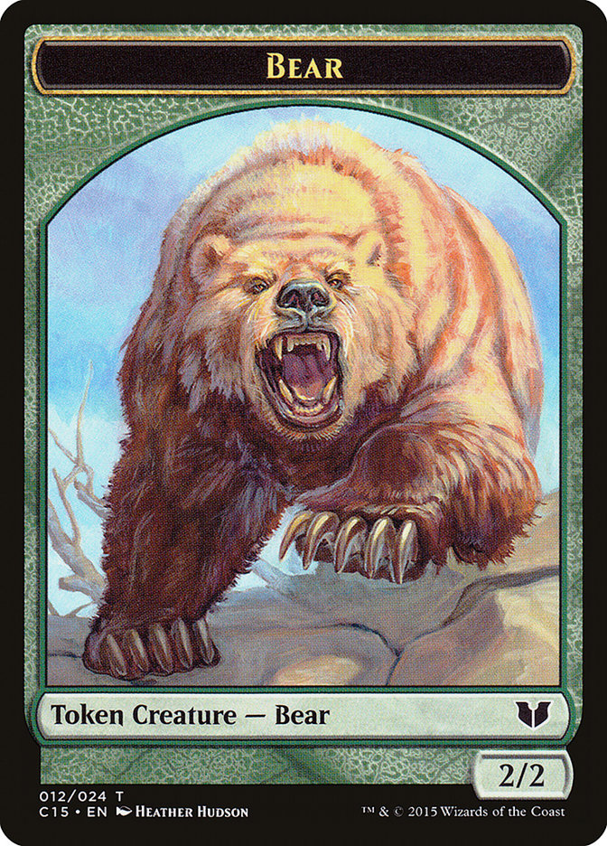 Bear // Spider Double-Sided Token [Commander 2015 Tokens] | Amazing Games TCG