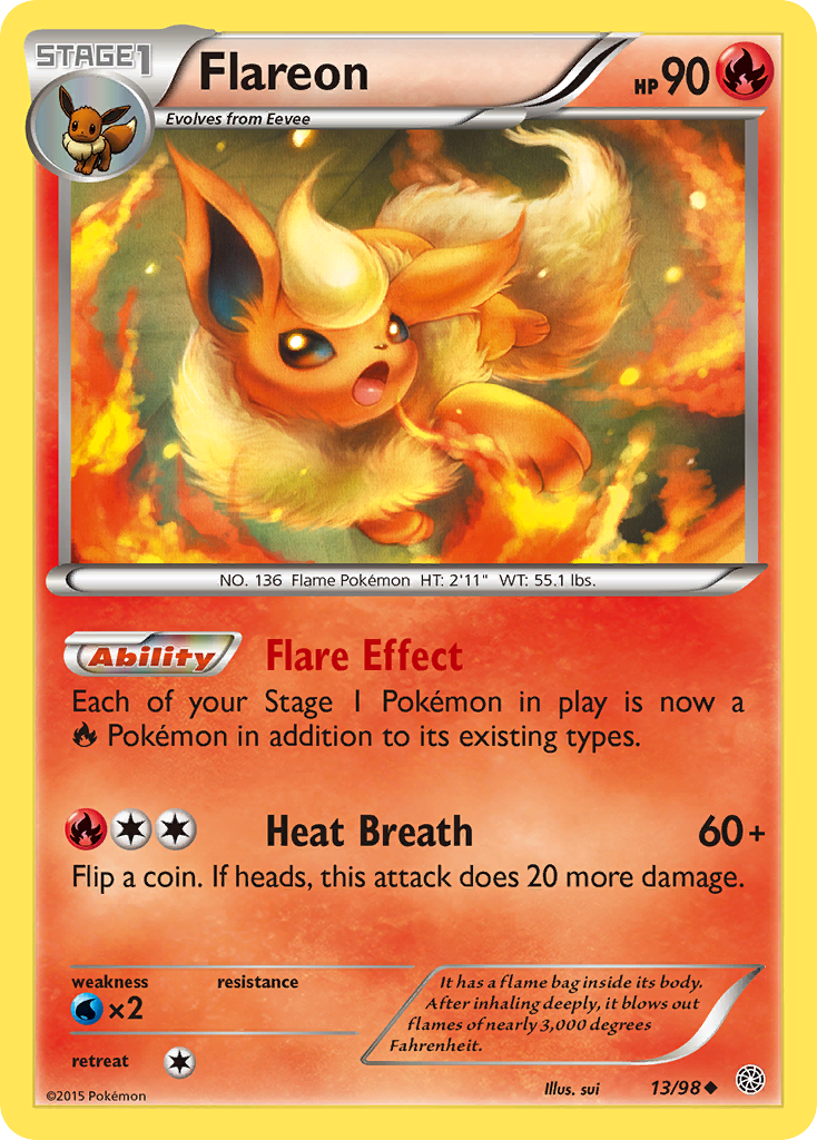 Flareon (13/98) [XY: Ancient Origins] | Amazing Games TCG