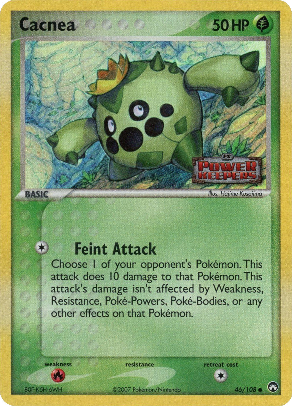 Cacnea (46/108) (Stamped) [EX: Power Keepers] | Amazing Games TCG