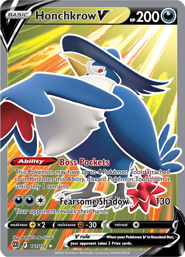 Honchkrow V (161/172) [Sword & Shield: Brilliant Stars] | Amazing Games TCG