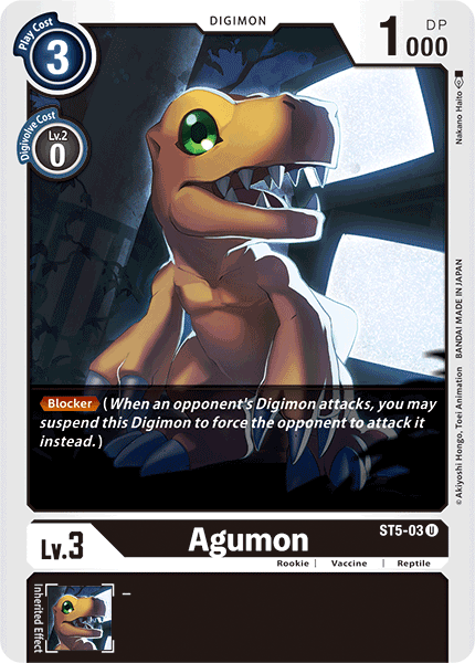 Agumon [ST5-03] [Starter Deck: Machine Black] | Amazing Games TCG