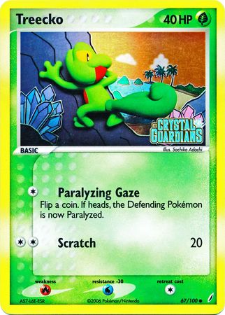 Treecko (67/100) (Stamped) [EX: Crystal Guardians] | Amazing Games TCG