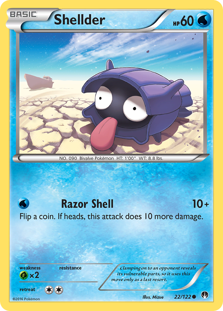 Shellder (22/122) [XY: BREAKpoint] | Amazing Games TCG