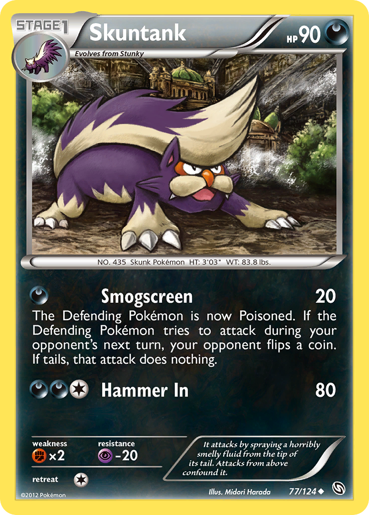 Skuntank (77/124) [Black & White: Dragons Exalted] | Amazing Games TCG