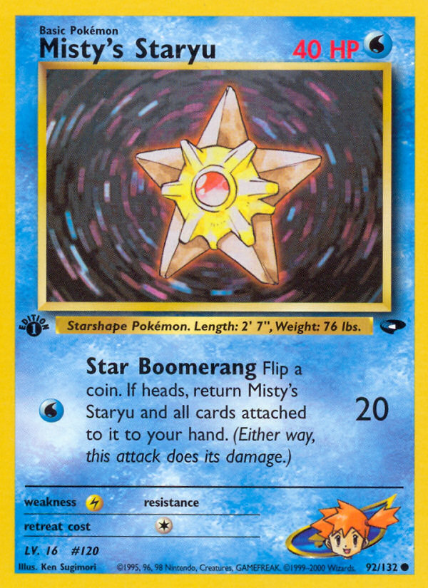 Misty's Staryu (92/132) [Gym Challenge 1st Edition] | Amazing Games TCG