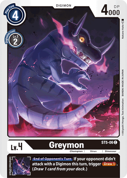 Greymon [ST5-06] [Starter Deck: Machine Black] | Amazing Games TCG