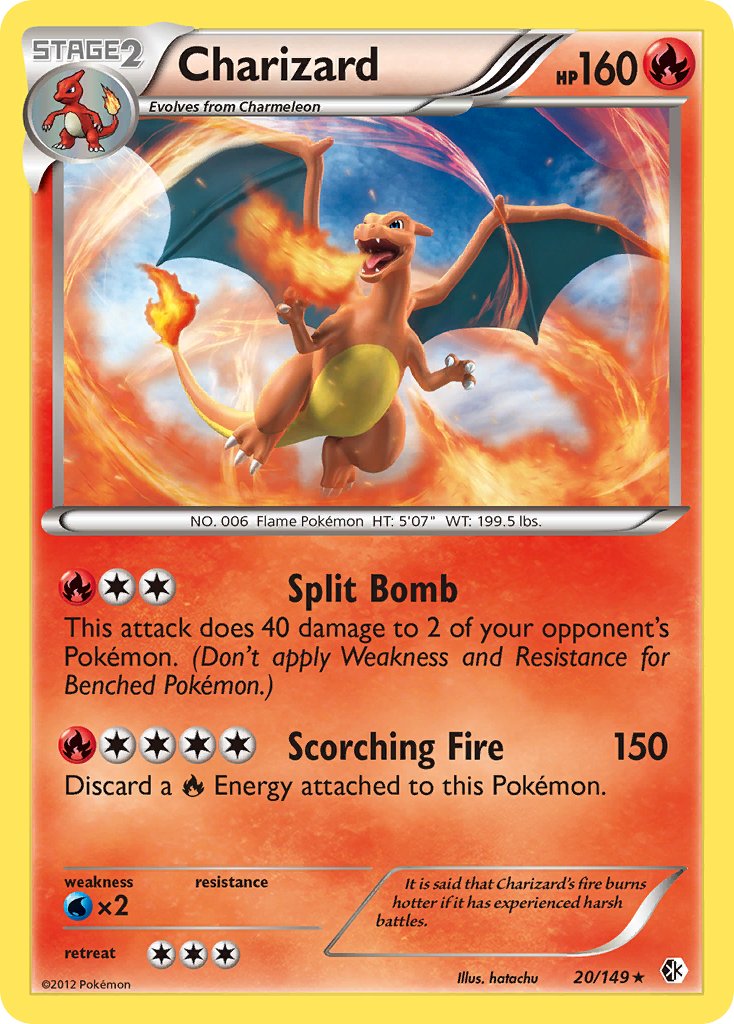 Charizard (20/149) (Cosmos Holo) (Blister Exclusive) [Black & White: Boundaries Crossed] | Amazing Games TCG