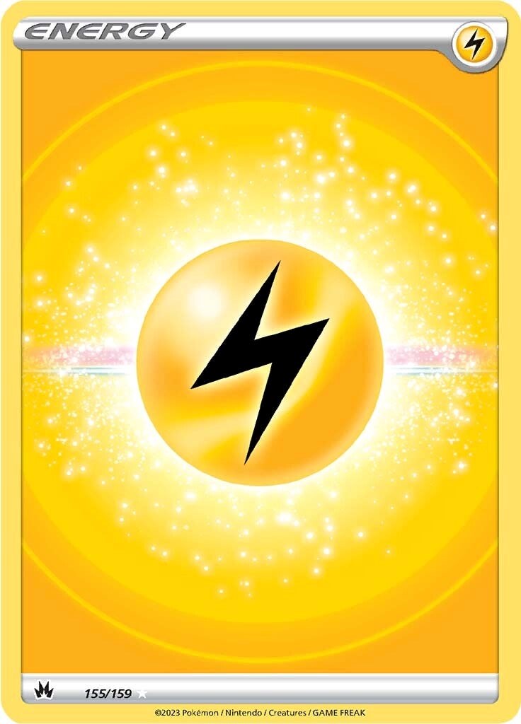 Lightning Energy (155/159) (Texture Full Art) [Sword & Shield: Crown Zenith] | Amazing Games TCG