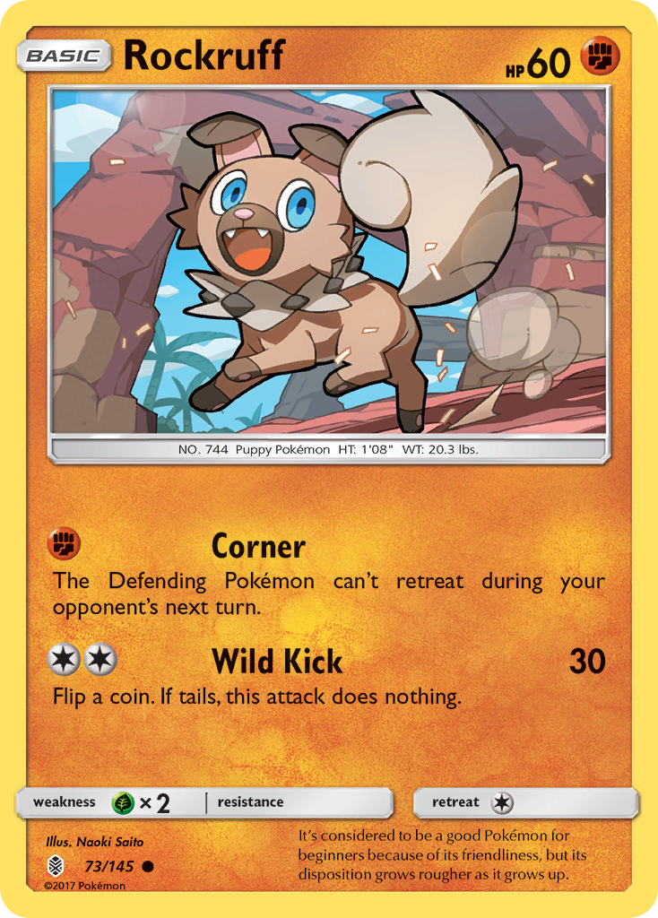 Rockruff (73/145) [Sun & Moon: Guardians Rising] | Amazing Games TCG