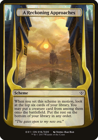 A Reckoning Approaches (Archenemy: Nicol Bolas) [Archenemy: Nicol Bolas Schemes] | Amazing Games TCG
