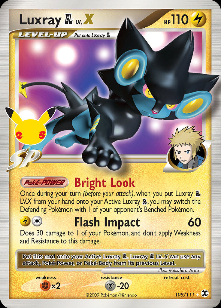 Luxray GL LV.X (109/111) [Celebrations: 25th Anniversary - Classic Collection] | Amazing Games TCG