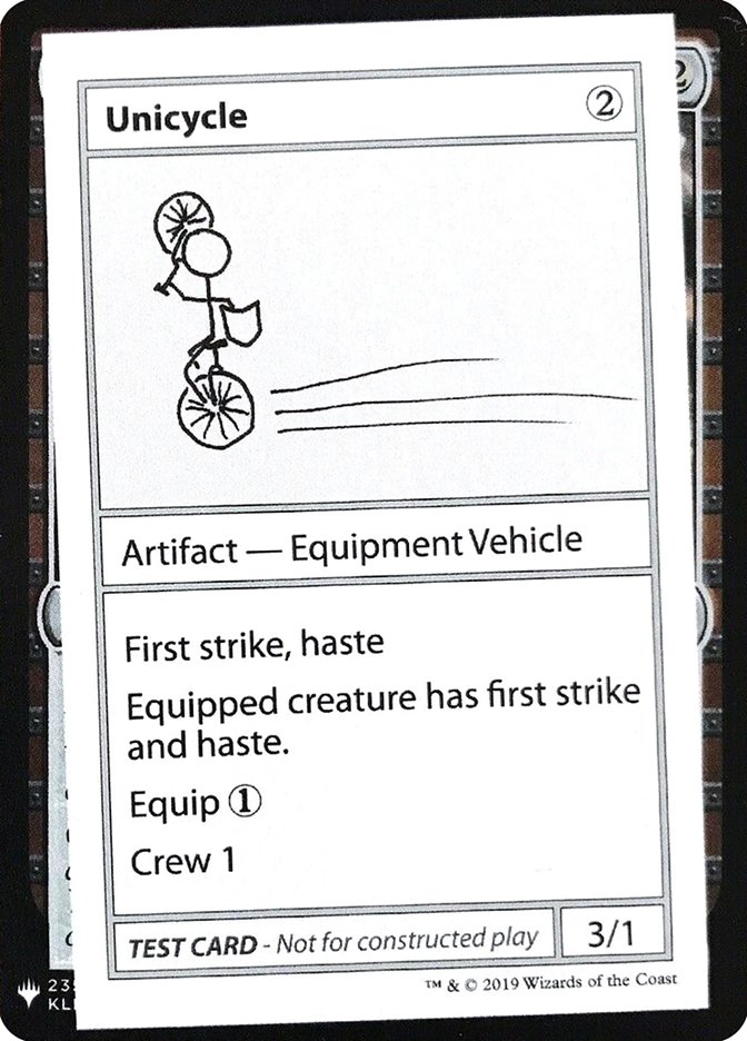 Unicycle [Mystery Booster Playtest Cards] | Amazing Games TCG