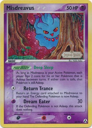 Misdreavus (40/92) (Stamped) [EX: Legend Maker] | Amazing Games TCG