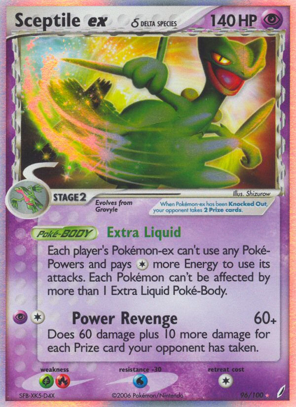 Sceptile ex (96/100) (Delta Species) [EX: Crystal Guardians] | Amazing Games TCG