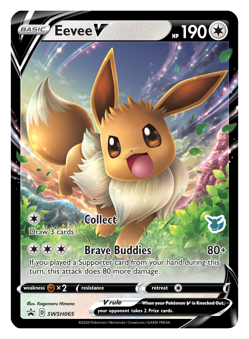 Eevee V (SWSH065) (Eevee Deck) [Battle Academy 2022] | Amazing Games TCG