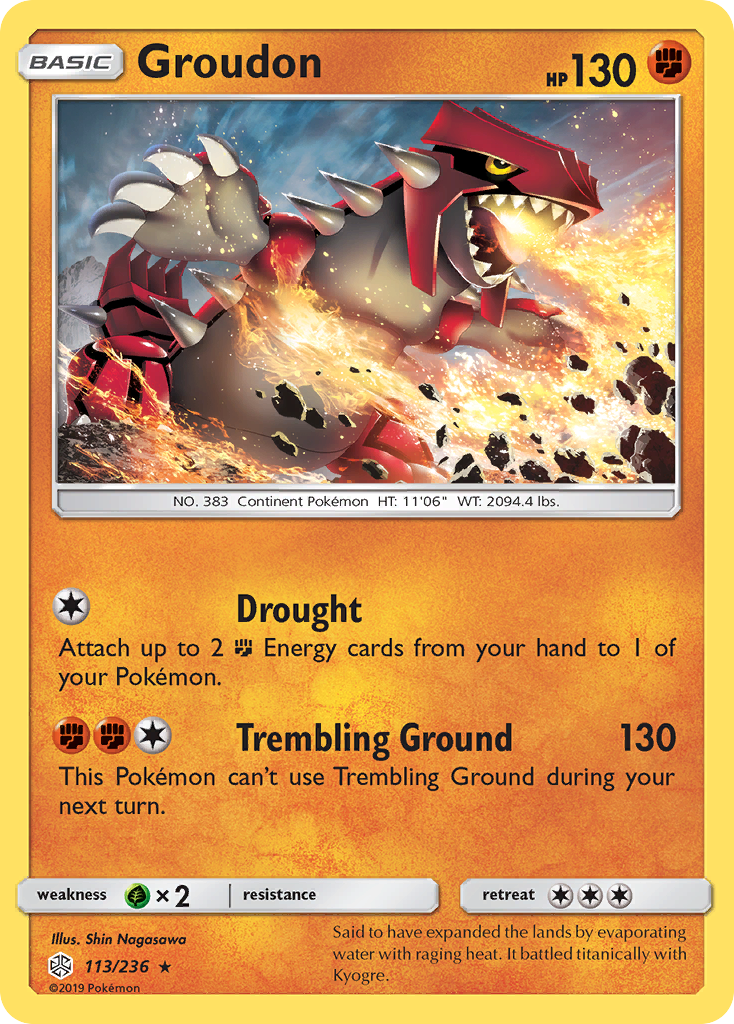 Groudon (113/236) [Sun & Moon: Cosmic Eclipse] | Amazing Games TCG