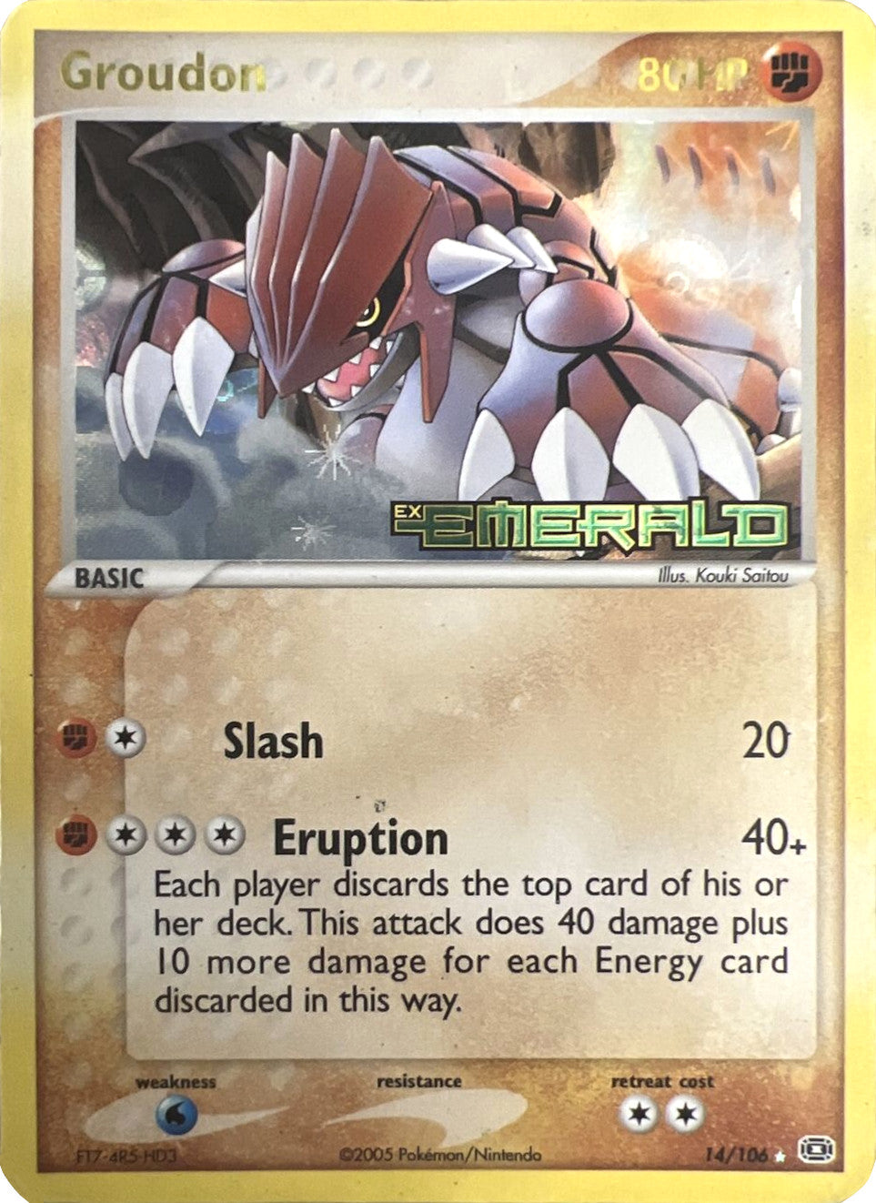 Groudon (14/106) (Stamped) [EX: Emerald] | Amazing Games TCG