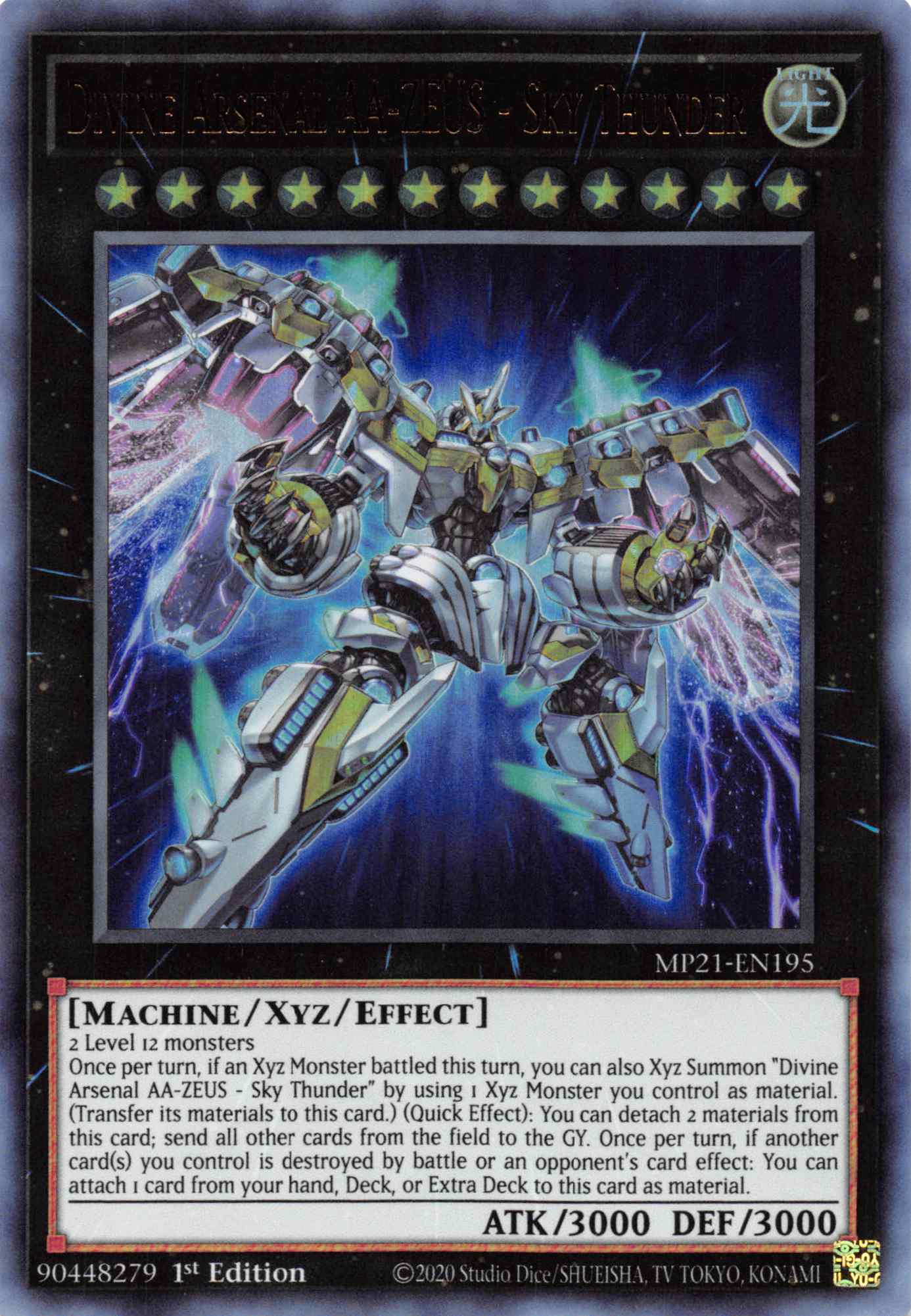 Divine Arsenal AA-ZEUS - Sky Thunder [MP21-EN195] Ultra Rare | Amazing Games TCG