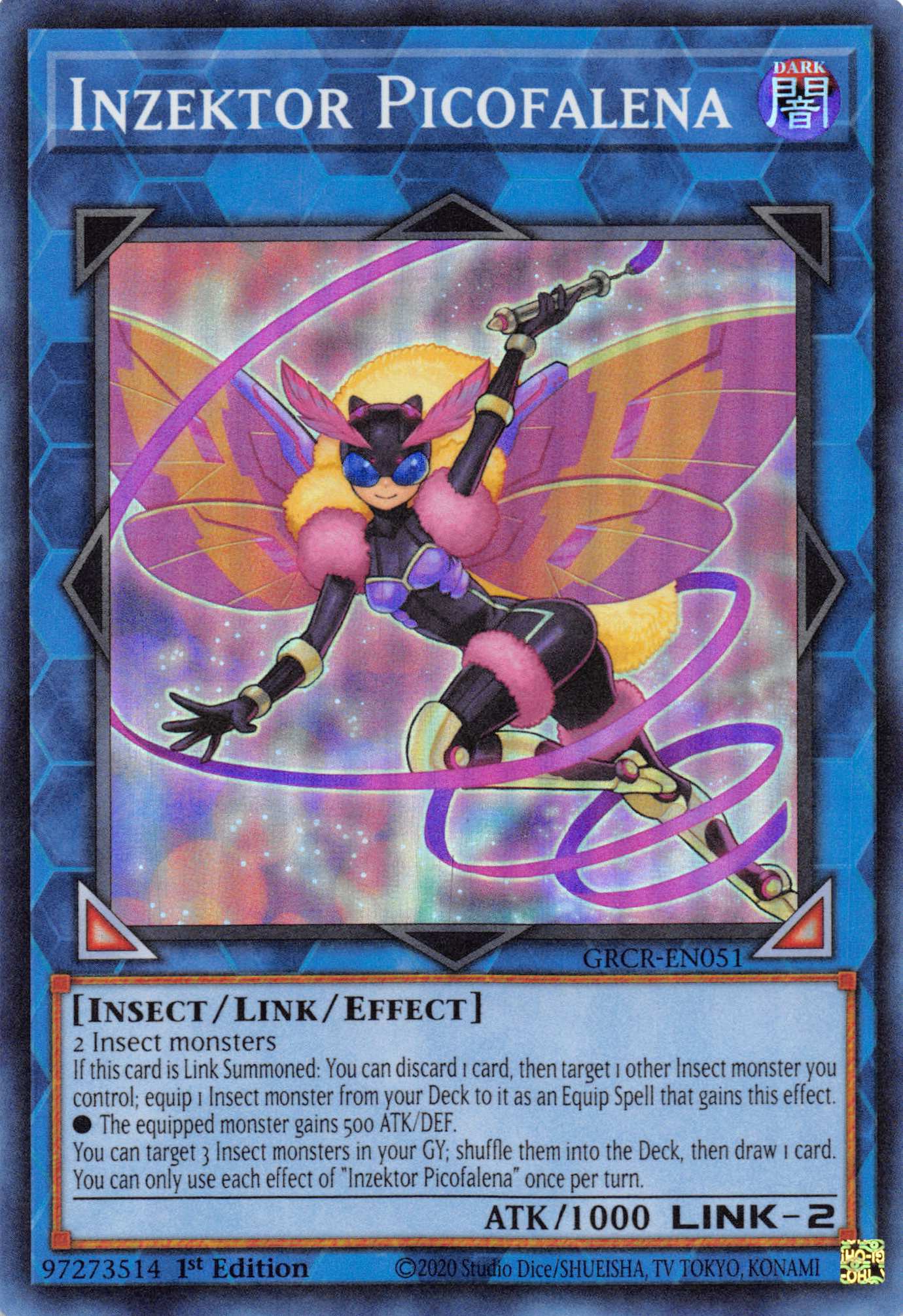 Inzektor Picofalena [GRCR-EN051] Super Rare | Amazing Games TCG