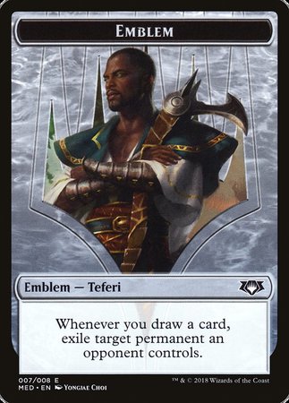 Emblem - Teferi, Hero of Dominaria [Mythic Edition Tokens] | Amazing Games TCG