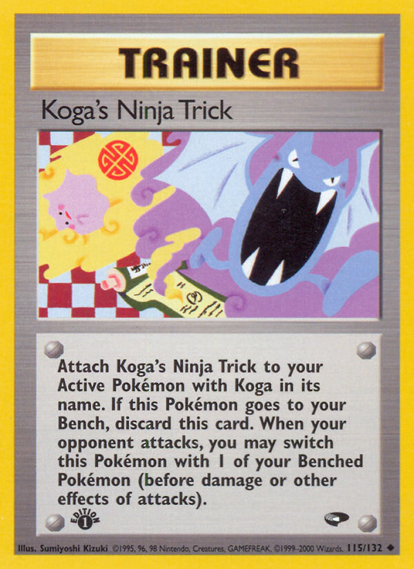 Koga's Ninja Trick (115/132) [Gym Challenge 1st Edition] | Amazing Games TCG