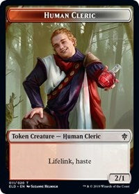 Human Cleric // Food (17) Double-sided Token [Throne of Eldraine Tokens] | Amazing Games TCG