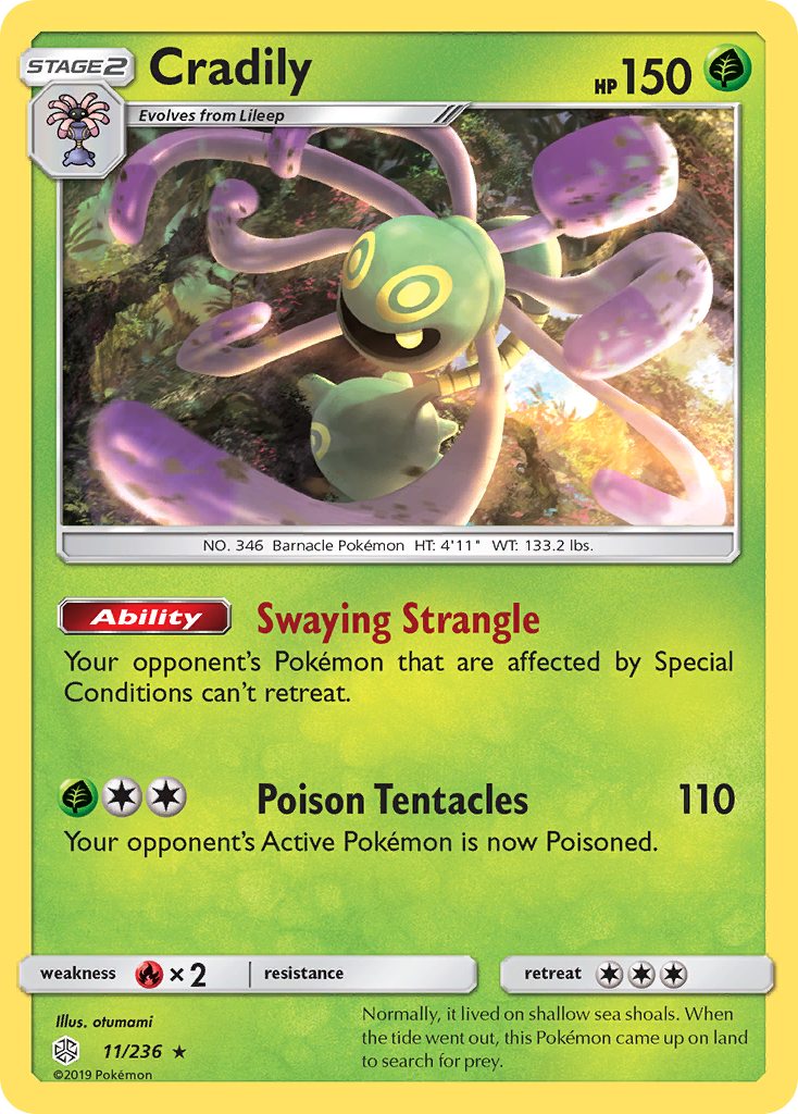 Cradily (11/236) [Sun & Moon: Cosmic Eclipse] | Amazing Games TCG