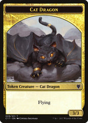 Cat Dragon // Dragon (007) Double-sided Token [Commander 2017 Tokens] | Amazing Games TCG