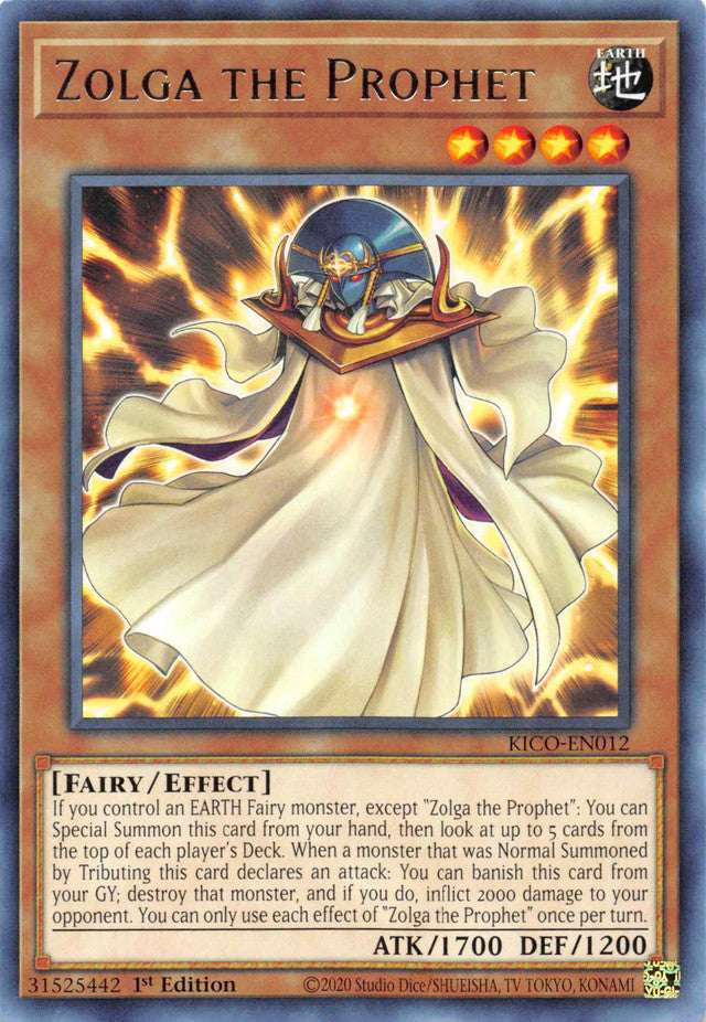 Zolga the Prophet (Rare) [KICO-EN012] Rare | Amazing Games TCG