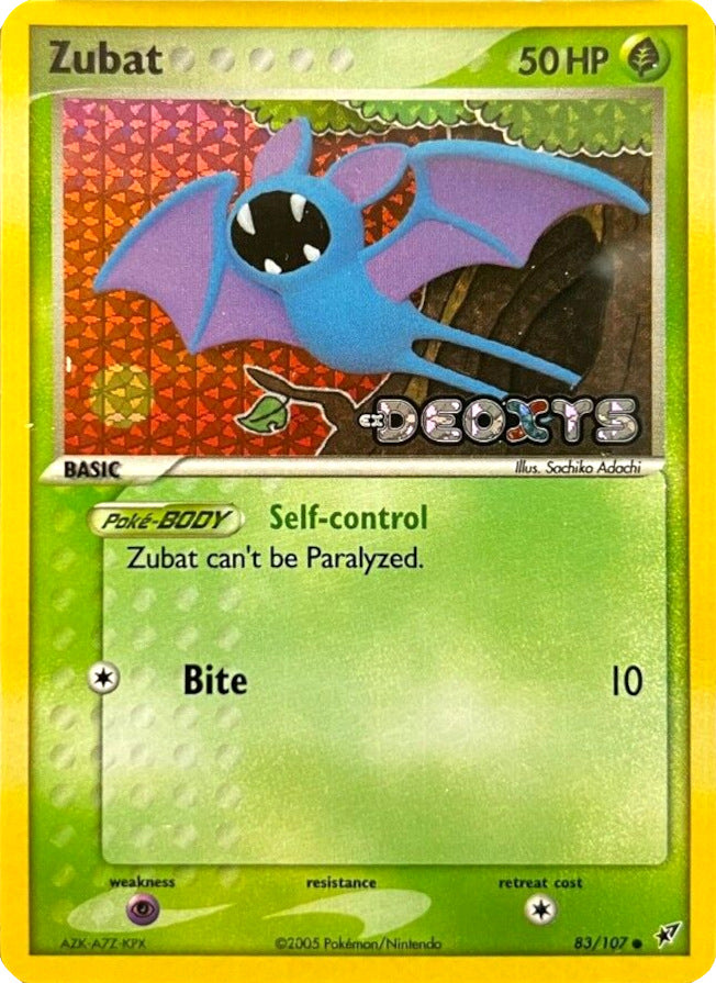 Zubat (83/107) (Stamped) [EX: Deoxys] | Amazing Games TCG