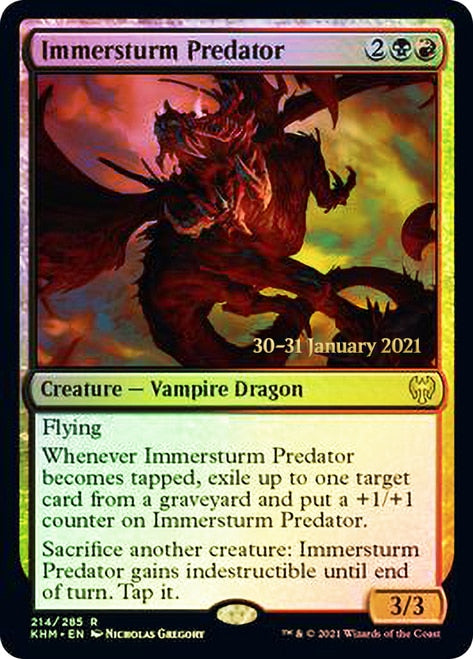 Immersturm Predator  [Kaldheim Prerelease Promos] | Amazing Games TCG