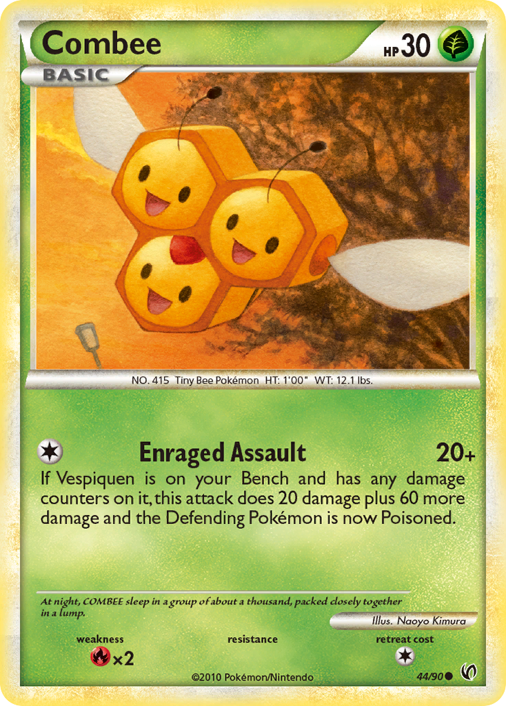 Combee (44/90) [HeartGold & SoulSilver: Undaunted] | Amazing Games TCG