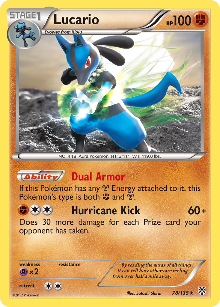 Lucario (78/135) [Black & White: Plasma Storm] | Amazing Games TCG