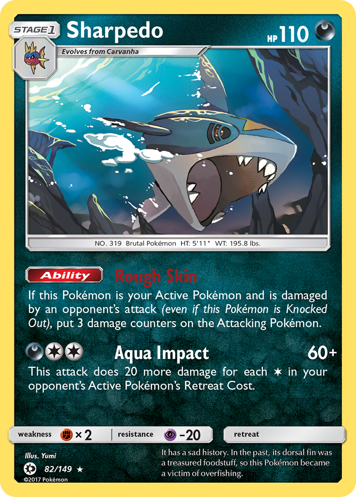 Sharpedo (82/149) [Sun & Moon: Base Set] | Amazing Games TCG