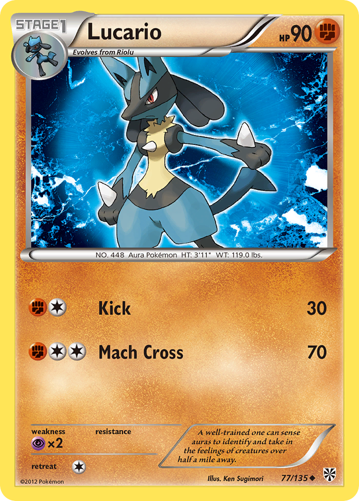 Lucario (77/135) [Black & White: Plasma Storm] | Amazing Games TCG