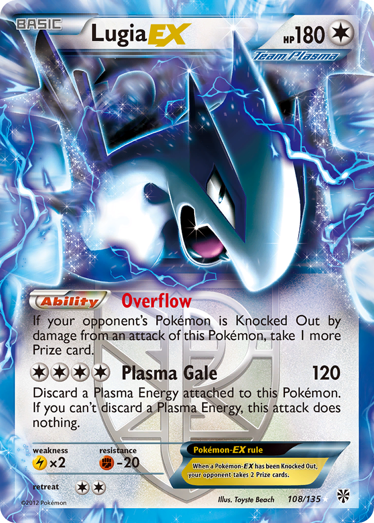 Lugia EX (108/135) [Black & White: Plasma Storm] | Amazing Games TCG