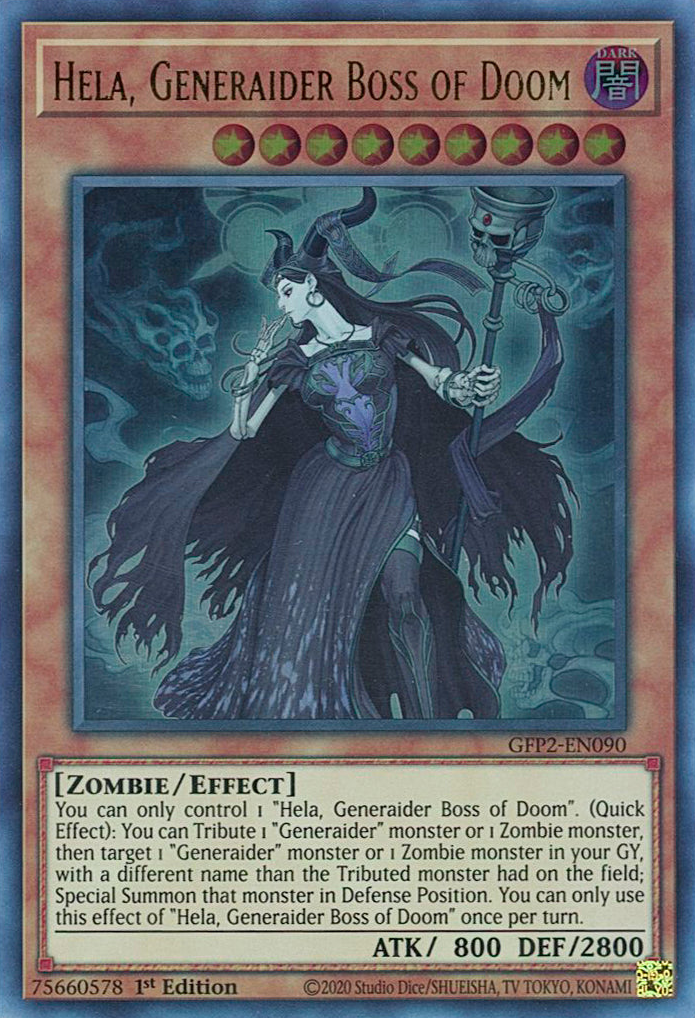 Hela, Generaider Boss of Doom [GFP2-EN090] Ultra Rare | Amazing Games TCG