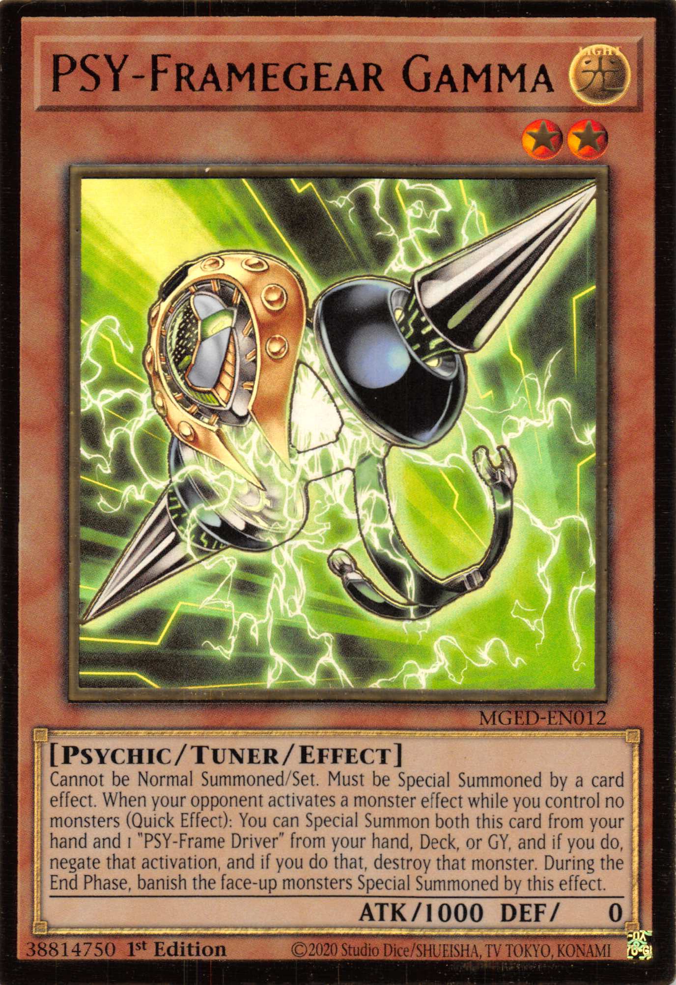 PSY-Framegear Gamma [MGED-EN012] Gold Rare | Amazing Games TCG