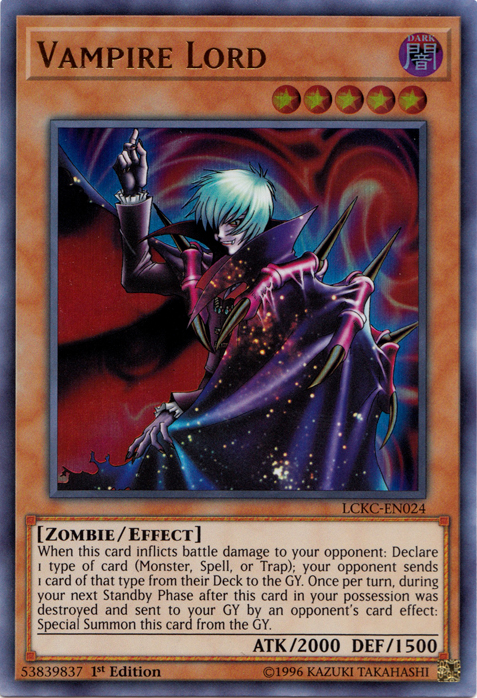 Vampire Lord [LCKC-EN024] Ultra Rare | Amazing Games TCG