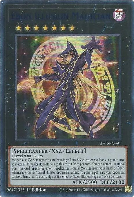 Ebon Illusion Magician (Blue) [LDS3-EN091] Ultra Rare | Amazing Games TCG