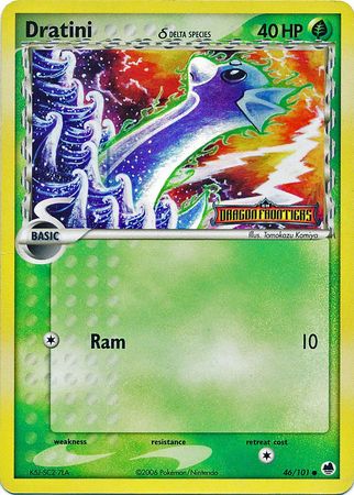 Dratini (46/101) (Delta Species) (Stamped) [EX: Dragon Frontiers] | Amazing Games TCG